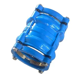 BS EN545 Restrained Flexible Pipe Coupling with Brass Grip for PVC HDPE Pipe