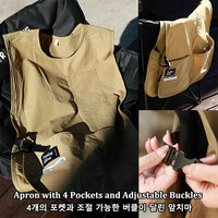 Gilet de Cuisine Imperméable avec Poches pour Restaurant, Tablier de Travail, Café, Ongles, Animalerie, 100%