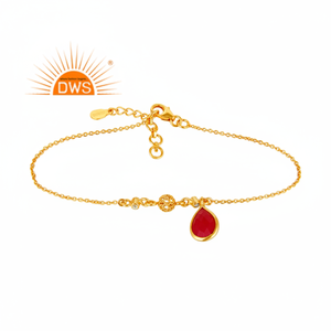 925เงินสเตอร์ลิงธรรมชาติสีชมพู Chalcedony และสีขาวบุษราคัมพลอยสร้อยข้อมือสำหรับผู้หญิงเครื่องประดับผู้ผลิต - Product Image 1