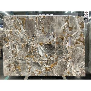 Paneles de Pared de Mármol con Piedra Dorada de Lujo, Losas Grandes para Hogar, Hotel, Villa - Product Image 2