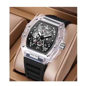 Reloj Cronógrafo <span class=keywords><strong>de</strong></span> Cuarzo <span class=keywords><strong>de</strong></span> Lujo para Hombre 2025, Cristal <span class=keywords><strong>de</strong></span> Zafiro, Esfera <span class=keywords><strong>de</strong></span> 42 mm, Correa <span class=keywords><strong>de</strong></span> Cuero, Resistente al Agua, Acero Inoxidable, <span class=keywords><strong>Fase</strong></span> Lunar - Product Image 1