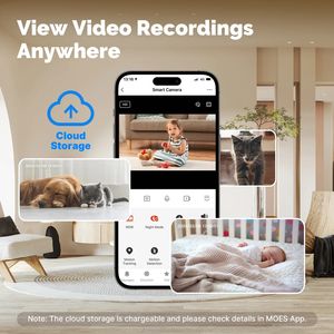 Caméra de <span class=keywords><strong>surveillance</strong></span> intelligente sans fil Tuya, best-seller, FHD 3MP, vision nocturne, PTZ, Wifi, pour la maison intelligente - Product Image 2