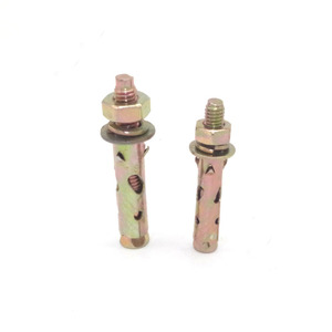 Ancre de manche antidérapante en acier au carbone M12 galvanisé jaune zingué avec écrou hexagonal - Product Image 6