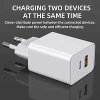 Mejor Adaptador de Viaje, Cargador de 35W, TIPO-C+USB PD QC3.0, Adaptador Tipo C de 25W, 30W, 45W, 65W, Cargador Rápido, Certificado KC, Cargador GaN