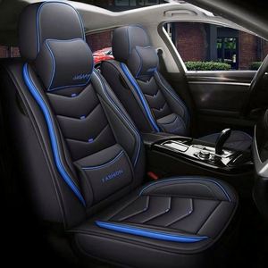 Fundas de Asiento de Coche Universales de Cuero Nappa de Lujo con 4 Asientos y Cojines Delanteros con Almohadas, Protección para Todas las Estaciones, Modelo 03210 - Product Image 1