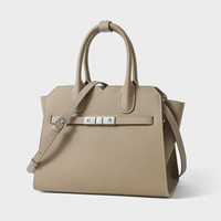 Sac à bandoulière à bandoulière en cuir de vachette première couche haut de gamme Togo grande capacité avec fermeture éclair pour les déplacements quotidiens mode unique