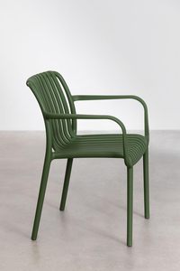 Innenhof tische im Freien Bequeme Rückenlehnen stühle Stilvolle Kunststoff hocker für Balkon und Wohnzimmer - Product Image 3
