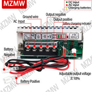 MZMW SC 35W <span class=keywords><strong>60W</strong></span> 120W-350W <span class=keywords><strong>UPS</strong></span>/충전 기능 <span class=keywords><strong>12V</strong></span> 24V 13.8V 산업용 CCTV SMPS 배터리 충전기 AC/DC 스위칭 전원 공급 장치 - Product Image 3