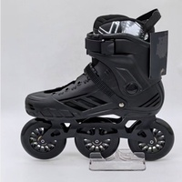 Patins à roulettes de slalom en ligne pour adultes, grande taille 47, roues en alliage de 295 mm, roulements ABEC-7, 3 et 4 roues