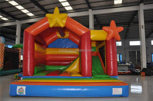 Château gonflable personnalisé à thème <span class=keywords><strong>étoiles</strong></span> pour enfants, idéal pour les fêtes intérieures et extérieures, location disponible - Product Image 2