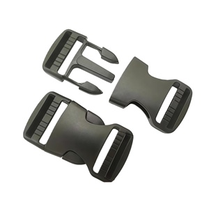 Hebilla de Liberación Rápida con Correa Lateral, Cierre de Cordón, Cinturón Ajustable Doble de Plástico, Hebillas Laterales de Liberación Rápida para Equipaje, Mochila, Correas - Product Image 2