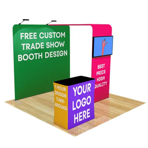 Expo 10x10ft 10x20ft Trade Show Booth Display <b>Kit</b> Modular Booth Easy Set up Backdrop Exhibition Booth - Product Image 2