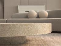 Table basse carrée moderne en marbre personnalisée pour usage hôtelier, design Montage, en stock