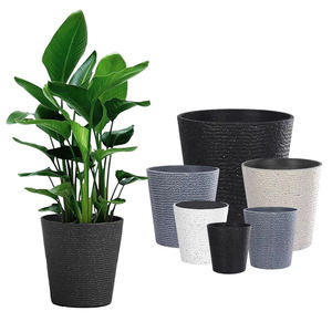 Pots de jardinière durables légers de vente directe d'usine grands pots de pépinière de semis de fleurs décoratifs ronds - Product Image 1