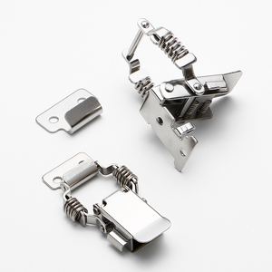 Loquet à levier en acier inoxydable, à ressort, plaqué zinc, avec cylindres de verrouillage et pince de serrage - Product Image 4