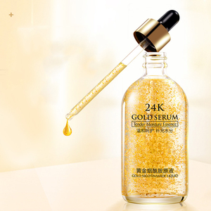 Reparación de poros retráctiles, ácido hialurónico para la piel masculina femenina, esencia de oro de 24K, loción de lámina dorada, suero hidratante - Product Image 4
