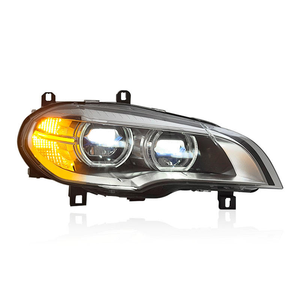 SJC Auto faro a doppio colore per <span class=keywords><strong>BMW</strong></span> <span class=keywords><strong>X5</strong></span> E70 <span class=keywords><strong>2007</strong></span> - 2013 nuovo Design luci Laser blu e bianco gruppo luci anteriori - Product Image 2