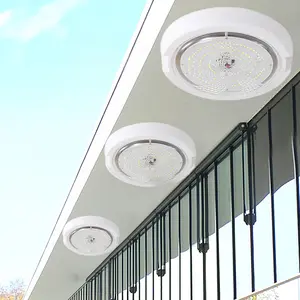 JENSJ118 IP65 plafoniera solare circolare plafoniera a Led impermeabile da giardino esterno luce solare e luce del soffitto del portico