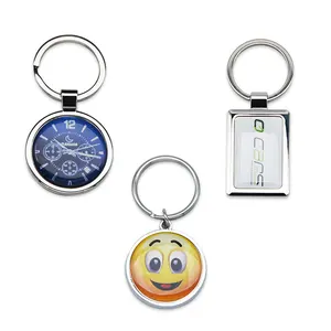 Cheap laser engraved logo blank keyring manufacturer 3d keychain for promotion advertisement/advertising/prop keychain