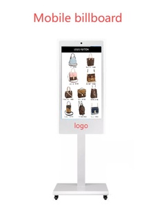 Machine de publicité portable d'intérieur de 27 pouces-Longue durée de vie de la batterie et écran tactile étanche pour la diffusion en direct et la signalisation numérique - Product Image 1