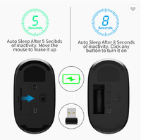 Kualitas Tinggi 2.4G Wireless Mouse untuk Notebook PC Desktop