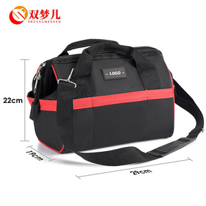 Sac à outils Shuangmenger 220x190x290mm en tissu Oxford imperméable, grande capacité, étui de rangement portable pour outils - Product Image 4