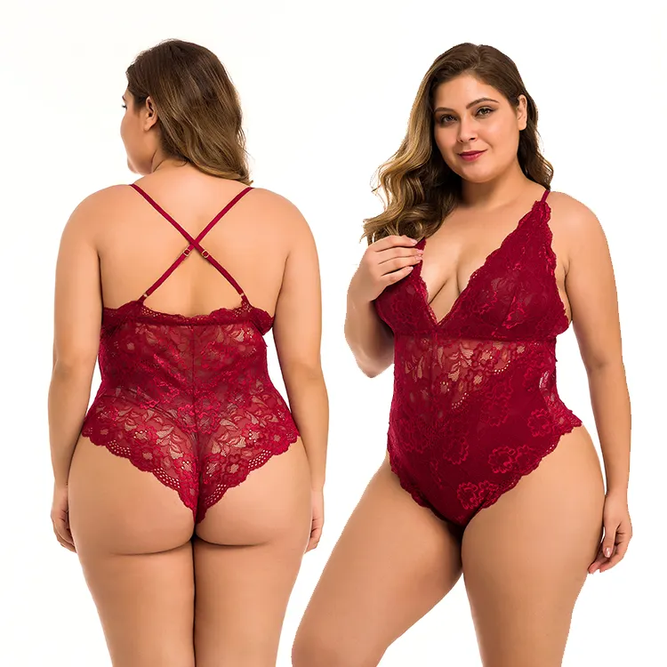 Zoyiame Hot-Transparent Japanisch Reife Frauen Korsett Bodysuit Teddy Plus Size Alle Spitze Sexy Femme England Hot Dessous