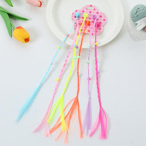 Enfants perruque coiffure clip coloré tresse Fried Dough Twists tresse scène performance cheveux robe sale tresse accessoires de fête - Product Image 4