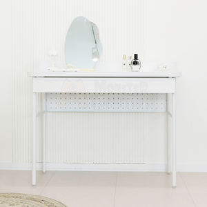 Escritorio Elegante para Trabajar, Escritorio de Oficina de Metal con Cajón de Almacenamiento, Escritorio de Oficina en Casa Minimalista y Duradero para Espacio de Trabajo - Product Image 5