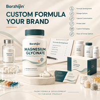 Gélules végétaliennes de glycinate de magnésium 90 % à marque privée pour le soutien du sommeil et la réduction du stress – Suppléments végétaux chélatés OEM