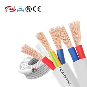 RVV Copper Conductor Royal Cord Flexible Cable 2 3 4 5 Core 0.75 1 1.5 2.5 4 6mm Electrical Cable Wire H05VV-F Power Cable