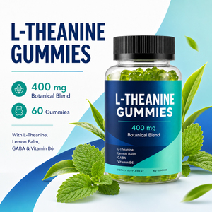 Nouvelles Gommes sans Sucre à la L-théanine, Ashwagandha, Mélisse, Vitamines B6, B12, D3, 5-HTP et Magnésium pour le Soutien de l'Humeur, du Sommeil et de la Mémoire - Product Image 5