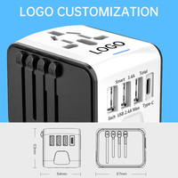 Adaptateur de voyage universel avec chargeur USB et Type-c Smart Usb Prise électrique Adaptateur international