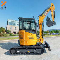 Excavator Mini XGMG XE35U 3.8 Ton Zero Tail Swing Compact Digger Dijual