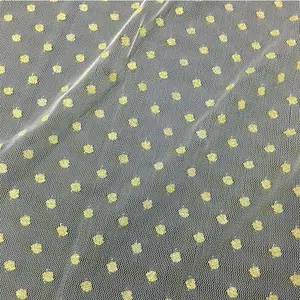 Cheapest Discount Stock Shining Polka Dots Metallic Thread Nylon Lace Fabric