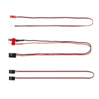 RCXAZ Lot de 3 câbles d'extension pour éclairage RC, adaptateur JST PH2.0 de type T Plug à Plug pour mise à niveau de treuil LED 1/10 Crawler TRX4 SCX10