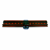 Support de Mahjong en acrylique de 20 pouces avec tige de poussée, couleur thé jaune, support de Mahjong en forme d'éventail, accessoire de jeu portable et étanche
