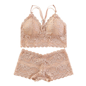 <span class=keywords><strong>Sujetador</strong></span> sexy de encaje con bordes de encaje y escote en V profundo, con espalda hermosa para el verano, conjunto de <span class=keywords><strong>sujetador</strong></span> con aros <span class=keywords><strong>desmontables</strong></span>, diseño sin aros - Product Image 5
