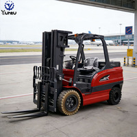 Carrello Elevatore Elettrico YUNTU da 3 Tonnellate Certificato CE/ISO per Uso Esterno con Batteria agli Ioni di Litio, Traslatore Laterale Idraulico e Design Impermeabile