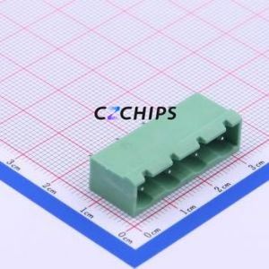 DB2EVC-7.62-4P-GN Plug-in Terminal Block Through hole,P=7.62mm Connector Board-to-Board / Socket - Closed 1x4P 7.62mm Green - Product Image 1