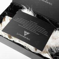 Boîte pliante magnétique haut de gamme pour costumes et robes LionwrapacK Emballage écologique Intérieur en microfibre Solutions personnalisables en gros