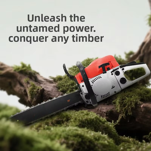 Motosierra de Gasolina de Alta Potencia de 20 Pulgadas, 58CC, Roja y Blanca, Multifuncional, Modelo 58 Rojo y Blanco - Product Image 4