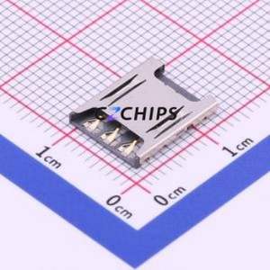 HYC244-SIM07-140 SIM Card Connector SMD Connector Plug-In Type Nano SIM Card Card Holder With Card Detection - Product Image 1