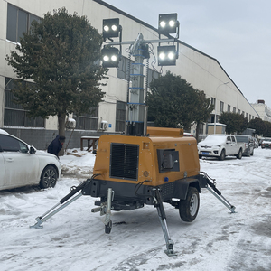 Nhà Máy OEM LED Kim Loại Halide 5M 7M 9M Chiếu Sáng Di Động Tháp Nhà Sản Xuất Của Nhãn Hiệu Điện Thủy Lực Lift Mast Tháp - Product Image 5