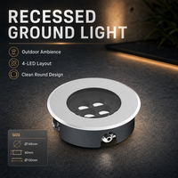 Lampe LED encastrée pour extérieur, jardin, paysage, éclairage de sol, AC85-265V, IP68, étanche, encastrée, pour marches, encastrée dans le sol, lampe de terrasse