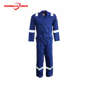 Nfpa2112 Royal Blue Pelindung Panas untuk Pria, Lampu Kilat Busur Tahan Api untuk Pria