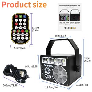 <span class=keywords><strong>2025</strong></span> mới 3 trong 1 Đảng DJ Đèn sân khấu trang trí RGBW 48 Mẫu Strobe LED chùm chiếu Lazer ánh sáng Disco DJ Đảng chiếu sáng - Product Image 5