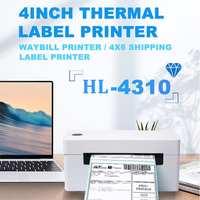 Harga murah 4x6 Label pengiriman Printer 110mm termal Label Waybill Printer Barcode untuk logistik