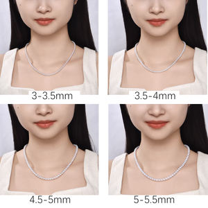 שרשרת פנינים רופפות לגידול מים מתוקים סיטונאי, שרשרת פנינים רופפות בהירות במיוחד וללא פגמים לנשים צעירות - Product Image 6