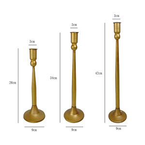 European <b>Retro</b> Style Iron Candlestick Set Cylindrical Home <b>Decoration</b> Eco Friendly Candle Holder For Dinner Table Centerpiece - Product Image 5